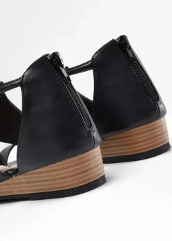 Clearance Keilsandaletten mit Reißverschluss Damen Sommerschuhe|Schuhe & Accessoires In Spezialgrößen·Elastischer Schaft