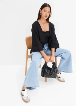 Best Kimono aus luftigem Musselin Damen Bekleidung·Jacken & Mäntel|Blusen & Tuniken
