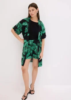 Damen bonprix Zweiteiler & Sets|Blusen & Tuniken|Kimono-Bluse aus fließender Viskose