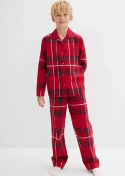 Kinder bonprix Jungen·Nachtwäsche|Mädchen·Nachtwäsche|Kinder Flanell Pyjama aus weicher Baumwolle
