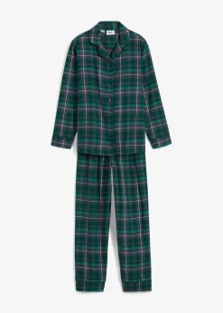 Kinder bonprix Jungen·Nachtwäsche|Mädchen·Nachtwäsche|Kinder Pyjama aus gewebten Flanell (2-tlg. Set)