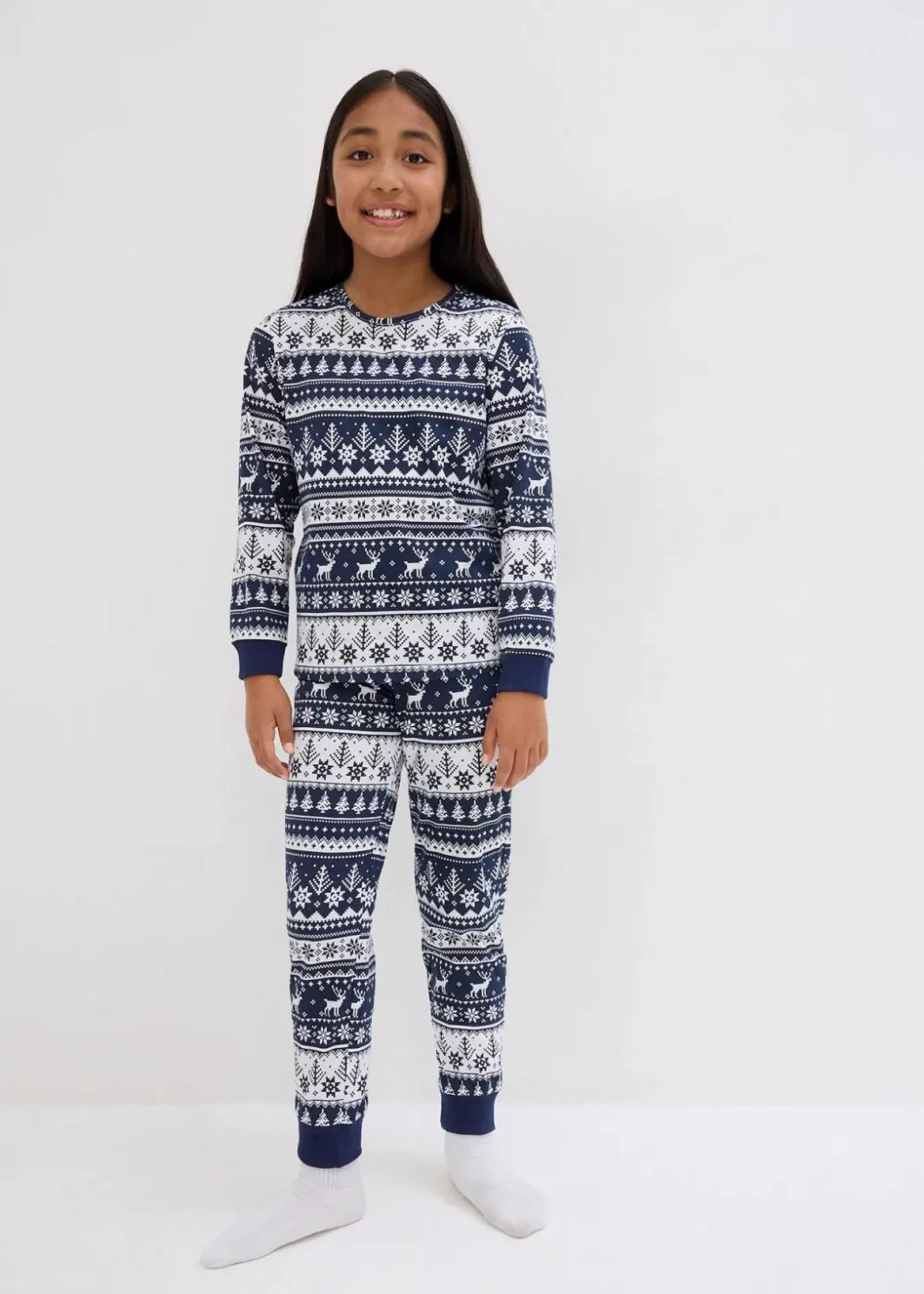 Kinder bonprix Jungen·Nachtwäsche|Mädchen·Nachtwäsche|Kinder Pyjama aus reiner Bio-Baumwolle (2-tlg. Set)