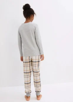Hot Kinder Pyjama mit Flanellhose (2-tlg. Set) Kinder Jungen·Nachtwäsche|Mädchen·Nachtwäsche