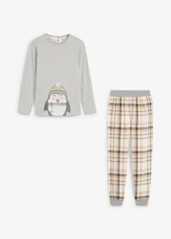 Hot Kinder Pyjama mit Flanellhose (2-tlg. Set) Kinder Jungen·Nachtwäsche|Mädchen·Nachtwäsche
