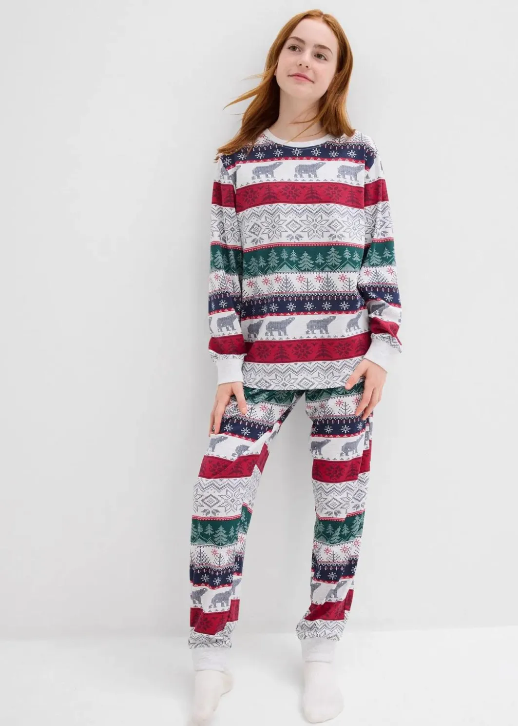 Kinder bonprix Jungen·Nachtwäsche|Mädchen·Nachtwäsche|Kinder Pyjama mit weicher Bio-Baumwolle