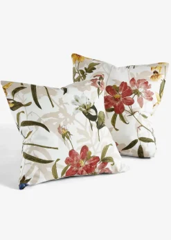 bonprix Kissen & Tagesdecken|Kissenbezüge|Kissenbezug mit floralem Design (2er Pack)