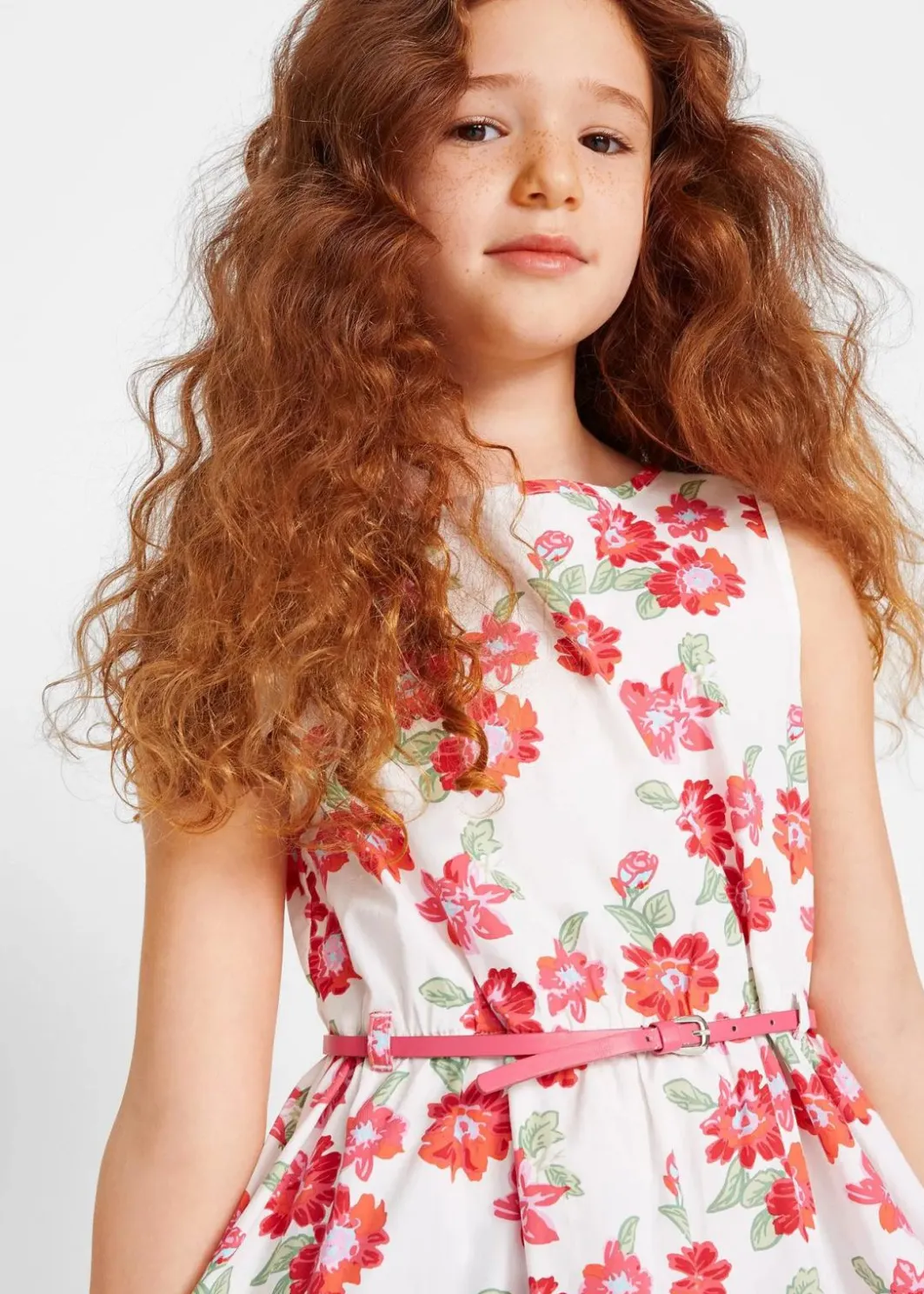 Kinder bonprix Mädchen 9-16 Jahre·Kleider & Jumpsuits|Kleid + Gürtel + Bolero (3-tlg. Set)