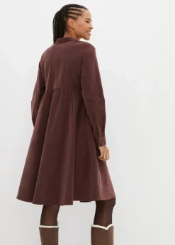 New Kleid aus Baumwollcord Damen Kleider|Bekleidung·Pullover & Strickjacken