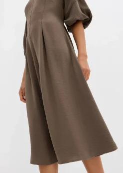 Damen bonprix Kleider|Bekleidung·Pullover & Strickjacken|Kleid aus Crinkleware