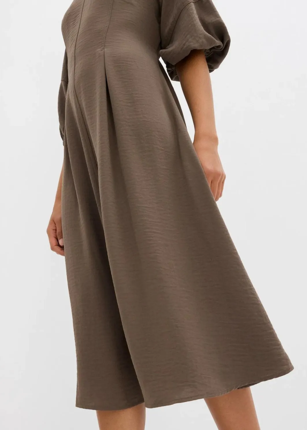 Damen bonprix Kleider|Bekleidung·Pullover & Strickjacken|Kleid aus Crinkleware