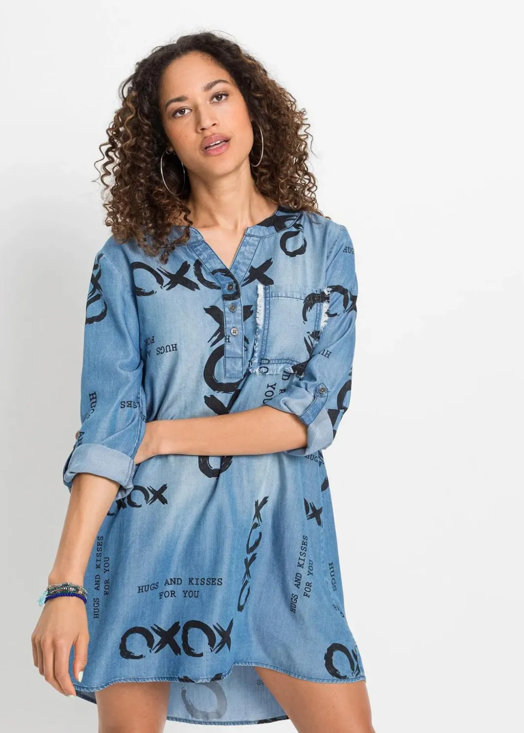 Damen bonprix Nachhaltigere Materialien|Kleider|Kleid aus fließendem Lyocell