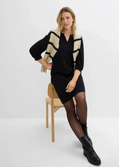 Clearance Kleid aus fließendem Viskose-Mix Damen Bekleidung·Pullover & Strickjacken|Kleider