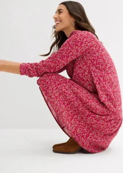 Damen bonprix Kleider|Nachhaltigere Materialien|Kleid aus fließender Viskose