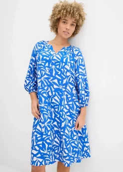 Damen bonprix Kleider|Bekleidung·Pullover & Strickjacken|Kleid aus fließender Viskose