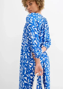 Damen bonprix Kleider|Bekleidung·Pullover & Strickjacken|Kleid aus fließender Viskose
