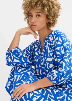 Damen bonprix Kleider|Bekleidung·Pullover & Strickjacken|Kleid aus fließender Viskose