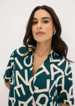 Outlet Kleid aus fließender Viskose Damen Kleider