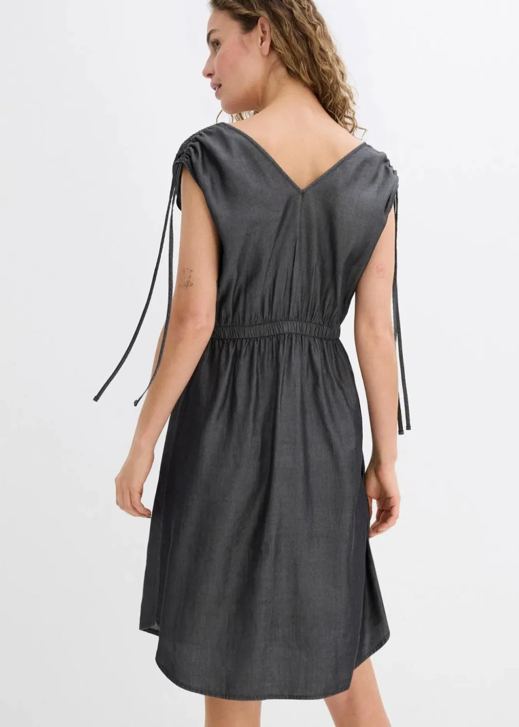 Damen bonprix Kleider|Bekleidung·Pullover & Strickjacken|Kleid aus glattem Lyocell