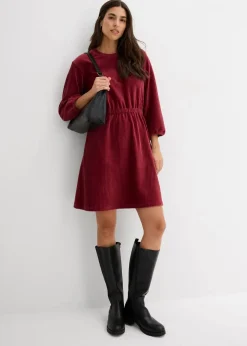 Hot Kleid aus Jersey-Cord Damen Kleider|Bekleidung·Pullover & Strickjacken