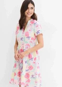 Damen bonprix Bekleidung·Pullover & Strickjacken|Kleid aus Musselin