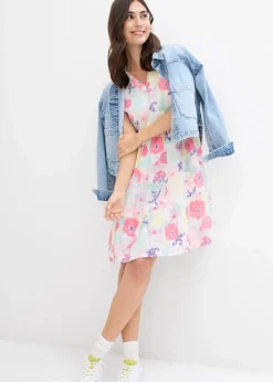 Damen bonprix Bekleidung·Pullover & Strickjacken|Kleid aus Musselin