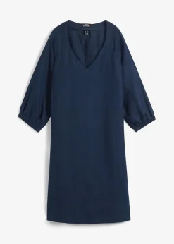 Damen bonprix Bekleidung·Pullover & Strickjacken|Premium|Kleid aus reinem Leinen, 3/4 Arm