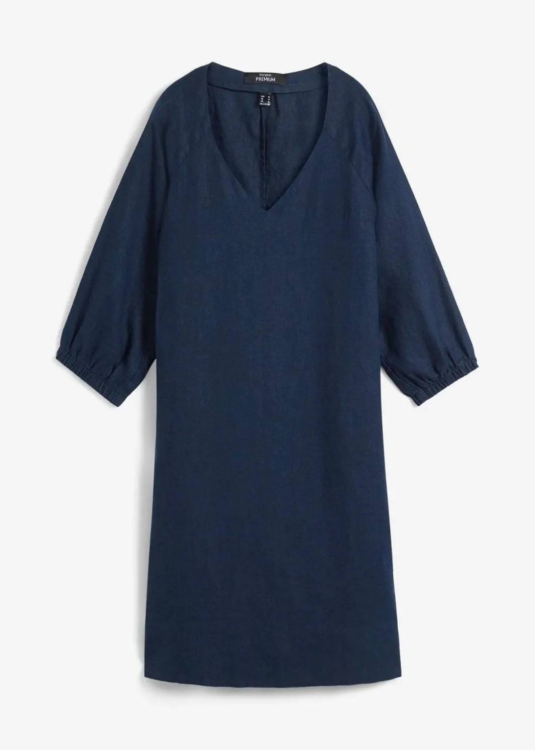 Damen bonprix Bekleidung·Pullover & Strickjacken|Premium|Kleid aus reinem Leinen, 3/4 Arm