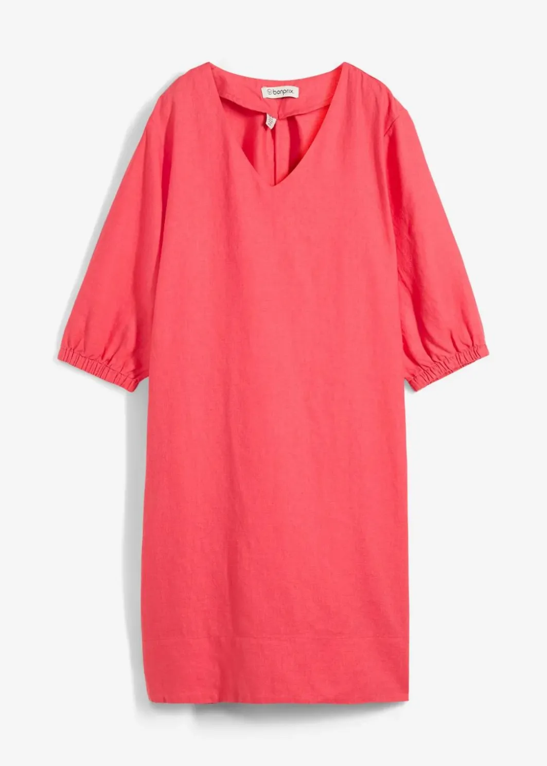 Sale Kleid aus reinem Leinen, 3/4 Arm Damen Nachhaltigere Materialien|Kleider