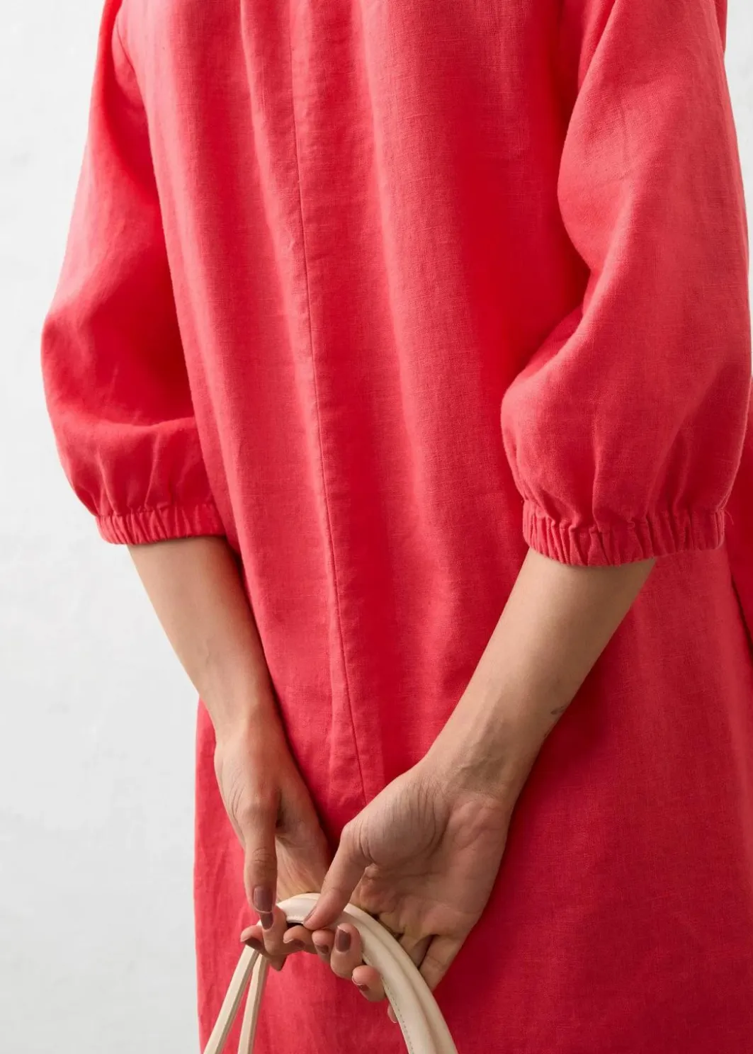Sale Kleid aus reinem Leinen, 3/4 Arm Damen Nachhaltigere Materialien|Kleider