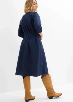 Damen bonprix Bekleidung·Pullover & Strickjacken|Kleider|Kleid aus reiner Baumwolle