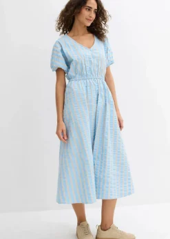 Damen bonprix Kleider|Bekleidung·Pullover & Strickjacken|Kleid aus reiner Baumwolle