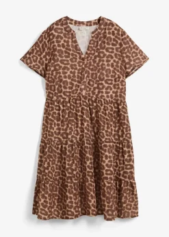 Damen bonprix Kleider|Bekleidung·Pullover & Strickjacken|Kleid aus weichem Musselin