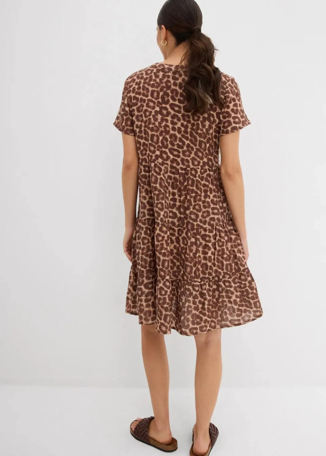 Damen bonprix Kleider|Bekleidung·Pullover & Strickjacken|Kleid aus weichem Musselin