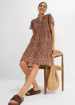 Damen bonprix Kleider|Bekleidung·Pullover & Strickjacken|Kleid aus weichem Musselin