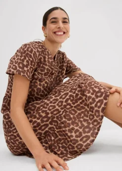 Damen bonprix Kleider|Bekleidung·Pullover & Strickjacken|Kleid aus weichem Musselin