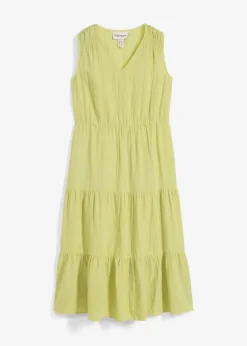 Online Kleid aus weichem Musselin Damen Bekleidung·Pullover & Strickjacken|Kleider