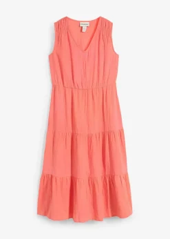 Clearance Kleid aus weichem Musselin Damen Kleider|Bekleidung·Pullover & Strickjacken