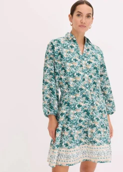 Kleid im Leinen-Look Damen Bekleidung·Pullover & Strickjacken|Kleider