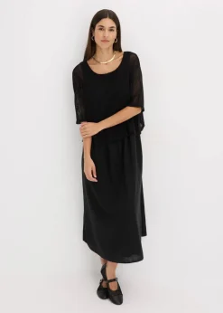 Clearance Kleid in 2 in 1 Optik Damen Kleider|Bekleidung·Pullover & Strickjacken