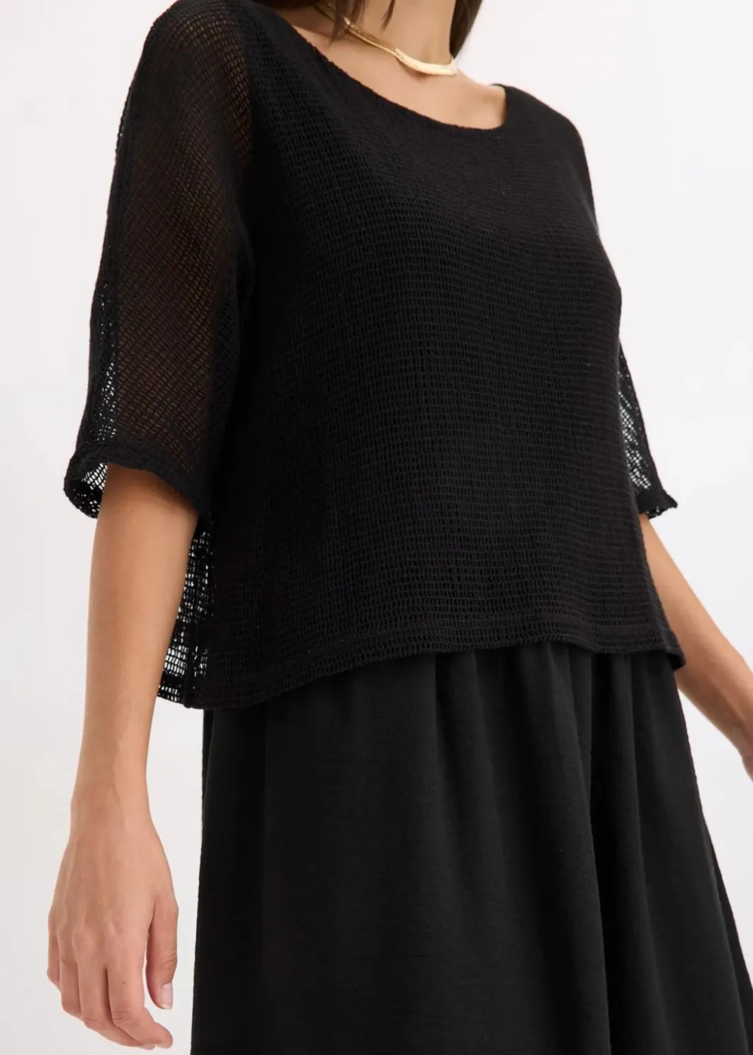 Clearance Kleid in 2 in 1 Optik Damen Kleider|Bekleidung·Pullover & Strickjacken