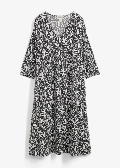 Kleid in Midilänge aus fließender Viskose Damen Kleider