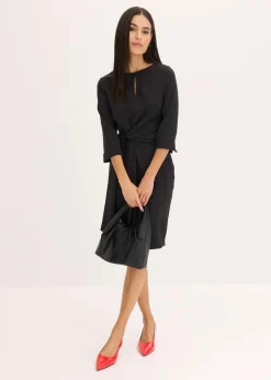 Discount Kleid mit Bindedetail Damen Bekleidung·Pullover & Strickjacken
