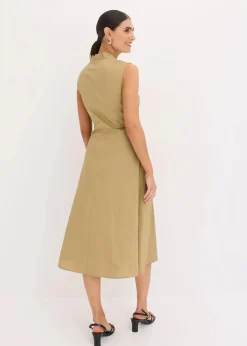New Kleid mit Bindedetail Damen Kleider|Bekleidung·Pullover & Strickjacken