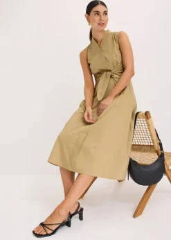 New Kleid mit Bindedetail Damen Kleider|Bekleidung·Pullover & Strickjacken