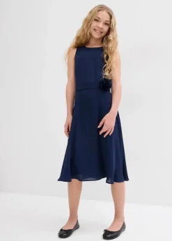 Kinder bonprix Mädchen 9-16 Jahre·Kleider & Jumpsuits|Kleid mit Blumen-Applikation