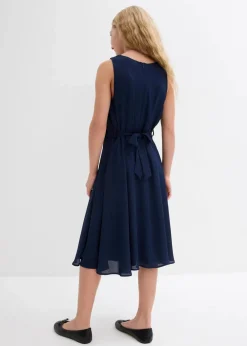 Kinder bonprix Mädchen 9-16 Jahre·Kleider & Jumpsuits|Kleid mit Blumen-Applikation