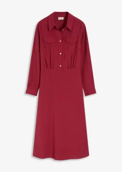 Hot Kleid mit Hemdkragen Damen Kleider|Bekleidung·Pullover & Strickjacken