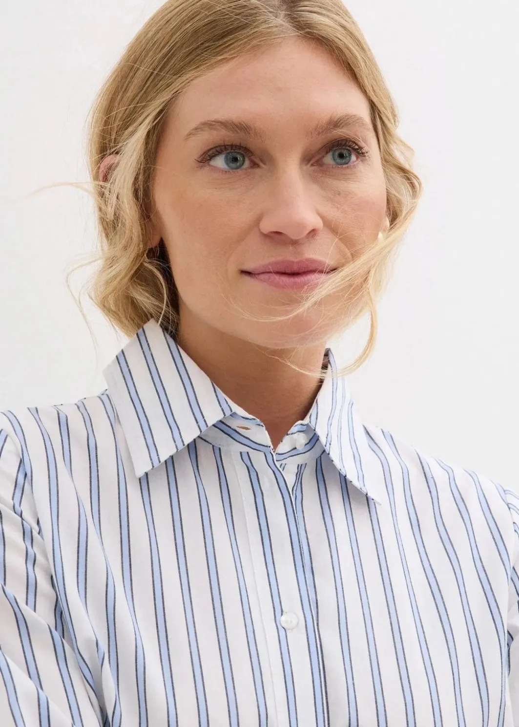 Discount Kleid mit Hemdkragen aus reiner Baumwolle Damen Bekleidung·Pullover & Strickjacken|Kleider