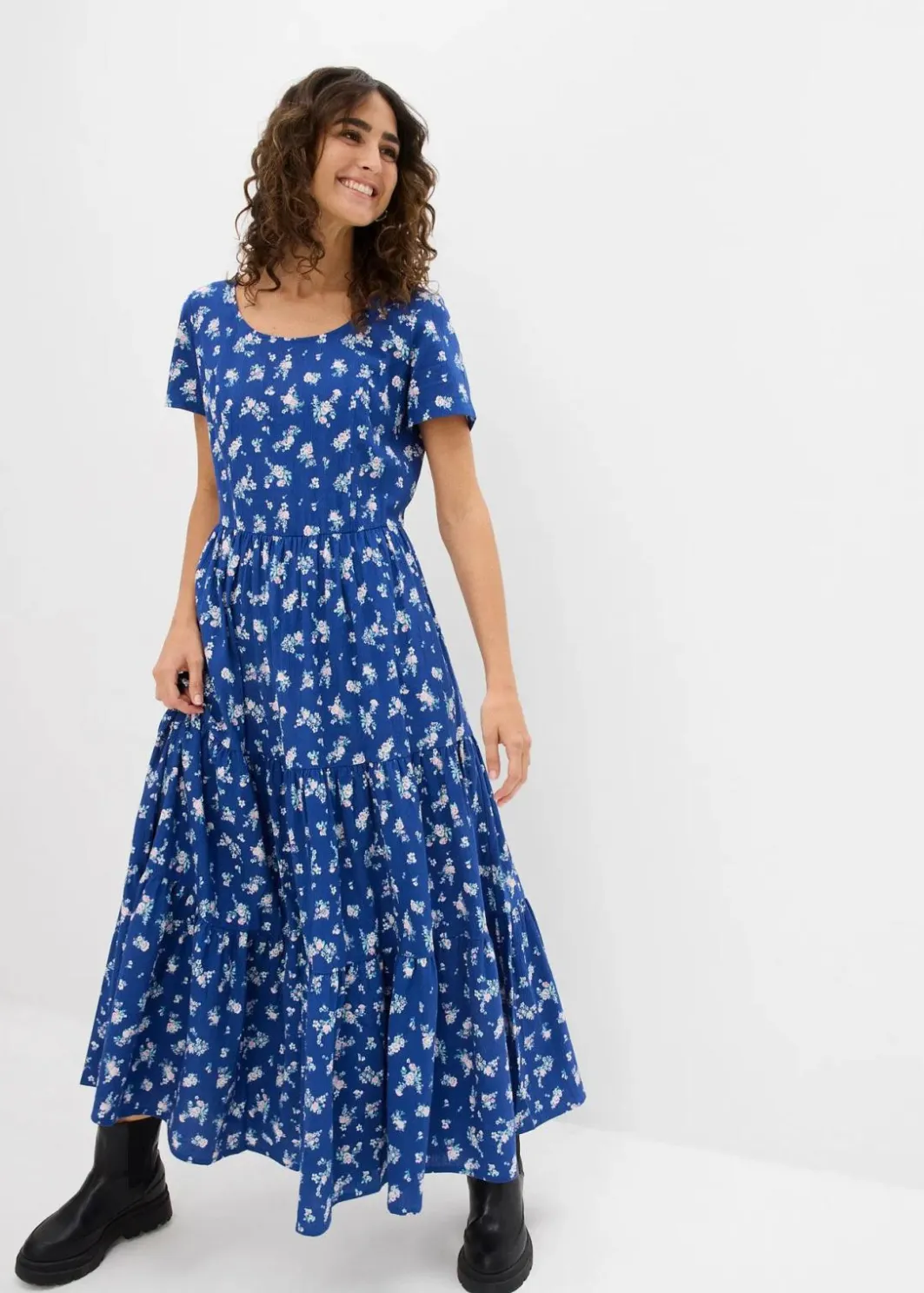 Discount Kleid mit kurzen Ärmeln Damen Kleider|Bekleidung·Pullover & Strickjacken