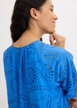 Damen bonprix Kleider|Kleid mit Lochstickerei